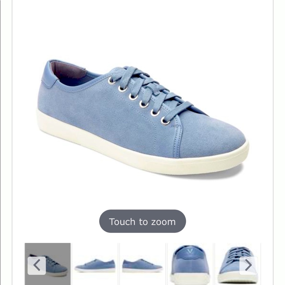 Brand new Vionic sneakers in baby blue. Size 8.5.